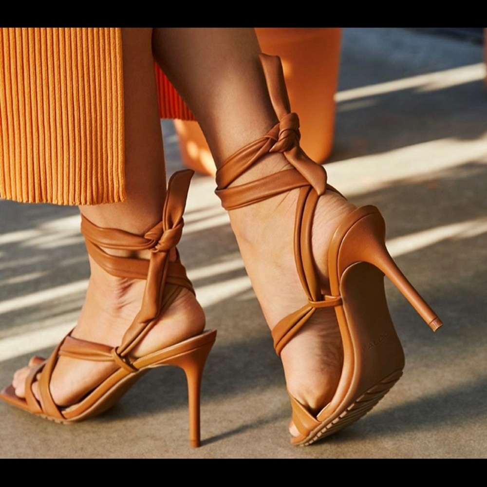 Aldo Tan Strappy heel Sandals